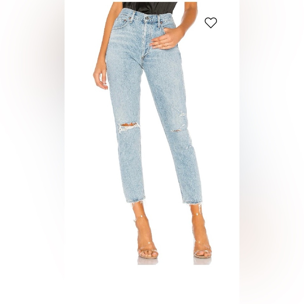 AGOLDE Jamie High Rise Classic Jean in color Shakedown